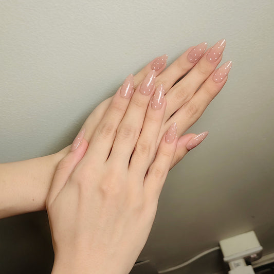 Beige Polka